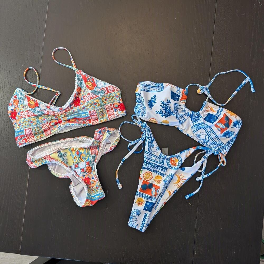 Bikini Bundle Small Mediterranean Coastal European Summer Resort Beach